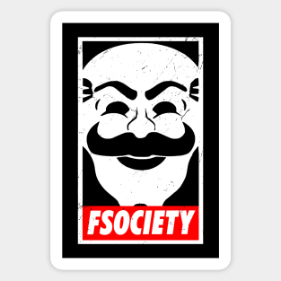 Fsociety Vintage Sticker